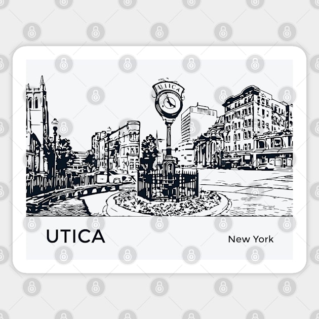 Utica New York Sticker by Lakeric